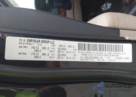 2014 Dodge Durango Citadel from USA, damaged, VIN 1C4RDJEG5EC598485